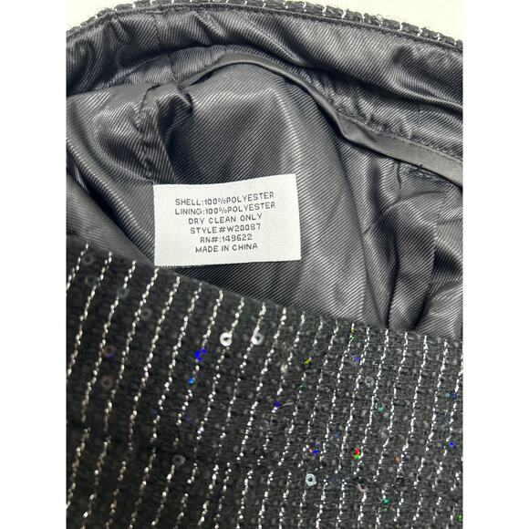 Walter Baker Tyler Pant Sparkle Stripe Tweed with Cropped Ankle. Size 2 - Picture 9 of 10